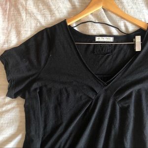 Free People Black Short Sleeve